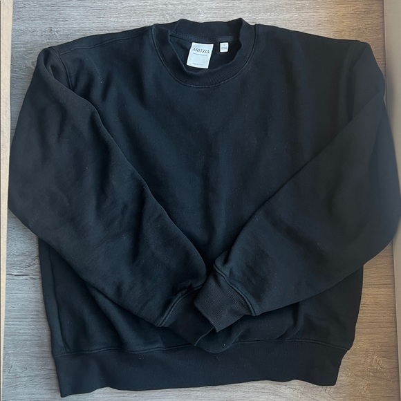 Aritzia Women’s Cozy Fleece Sweatsuit SET in Black (XS Pants, S top) - Like New - Picture 2 of 7